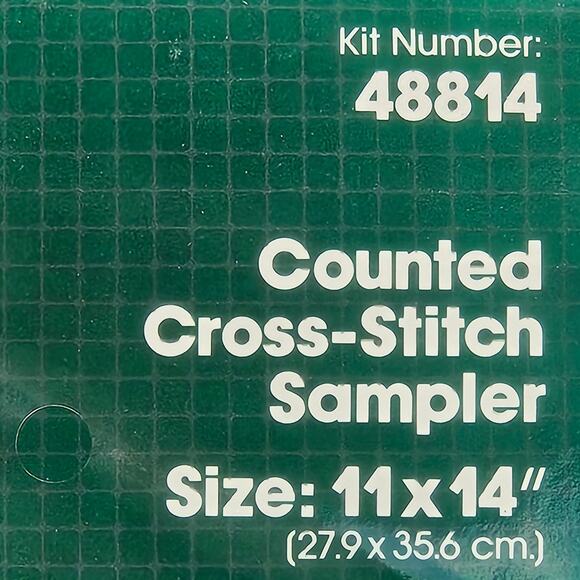 VTG Bucilla Christmas Heirloom Counted Cross-Stitch Sampler Kit Sleigh Ride Samp - Picture 5 of 7